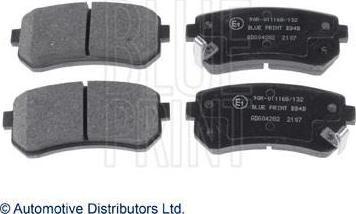 BLUE PRINT Комплект тормозных колодок, диско (ADG04282)