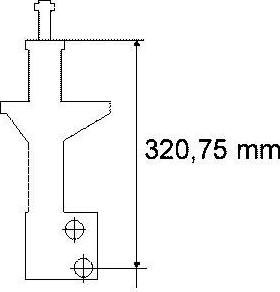 BOGE Амортизатор газ пер VW Passat B3 Fr 357413031 (1H0413031Q, 32-A70-F)