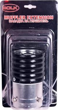 BOLK BK01443BK Насадка на глушитель 73х125х60мм хром-черная BOLK BK01443BK Насадка на глушитель 73х125х60мм хром-черная