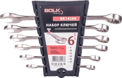 BOLK BK14260 Набор ключей комбинированных 6пр.
