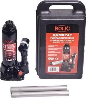 BOLK BK51001 Домкрат гидравлический бутылочный 2т 181-345мм BOLK BK51001 Домкрат гидравлический бутылочный 2т 181-345мм