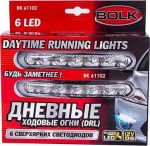 BOLK BK61102 Дневные ходовые огни светодиодные 6LED 150х25мм 12В 2шт