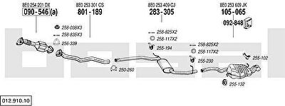 Bosal 012.910.10 система выпуска ог на AUDI A4 Avant (8ED, B7)