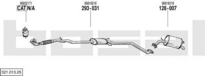 Bosal 021.013.25 система выпуска ог на CHEVROLET SPARK (M300)