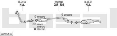 Bosal 032.054.50 система выпуска ог на FIAT CROMA (154)