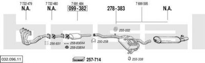 Bosal 032.096.11 система выпуска ог на FIAT TIPO (160)