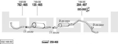 Bosal 032.169.50 система выпуска ог на FIAT DUCATO Panorama (280)