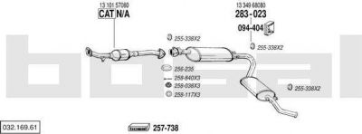 Bosal 032.169.61 система выпуска ог на FIAT DUCATO фургон (230L)