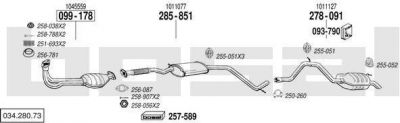 Bosal 034.280.73 система выпуска ог на FORD MONDEO I седан (GBP)