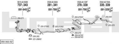 Bosal 050.063.52 система выпуска ог на MAZDA 323 III Hatchback (BF)