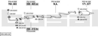 Bosal 050.900.02 система выпуска ог на MAZDA 626 V Station Wagon (GW)