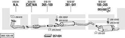 Bosal 060.120.48 система выпуска ог на OPEL CORSA B (73_, 78_, 79_)