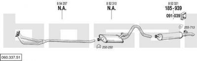 Bosal 060.337.51 система выпуска ог на OPEL MANTA B (58_, 59_)