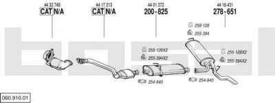 Bosal 060.910.01 система выпуска ог на OPEL MOVANO Combi (J9)