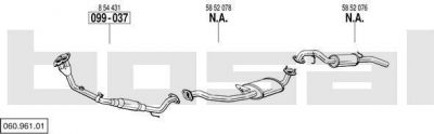 Bosal 060.961.01 система выпуска ог на OPEL FRONTERA B (6B_)