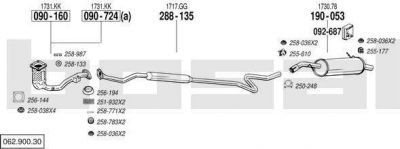 Bosal 062.900.30 система выпуска ог на PEUGEOT 207 (WA_, WC_)