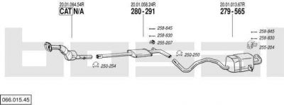 Bosal 066.015.45 система выпуска ог на RENAULT MEGANE III Наклонная задняя часть (BZ0_)