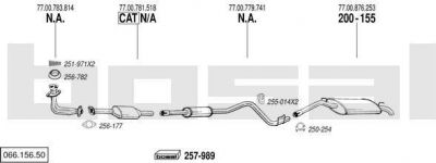 Bosal 066.156.50 система выпуска ог на RENAULT SUPER 5 (B/C40_)