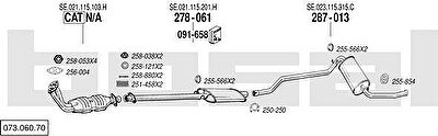 Bosal 073.060.70 система выпуска ог на SEAT MALAGA (023A)