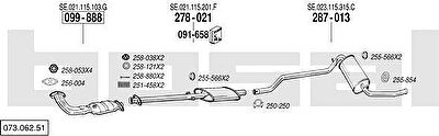 Bosal 073.062.51 система выпуска ог на SEAT MALAGA (023A)