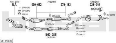 Bosal 084.960.03 система выпуска ог на TOYOTA YARIS VERSO (_NLP2_, _NCP2_)