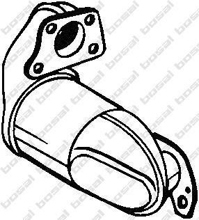 Bosal 090-008 катализатор на RENAULT TWINGO II (CN0_)