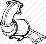 Bosal 090-455 катализатор на MITSUBISHI CARISMA седан (DA_)