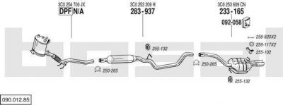 Bosal 090.012.85 система выпуска ог на VW PASSAT (3C2)