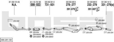 Bosal 090.201.50 система выпуска ог на VW PASSAT (32B)