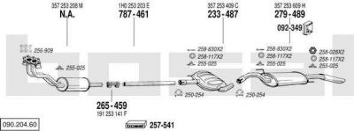 Bosal 090.204.60 система выпуска ог на VW PASSAT Variant (3A5, 35I)