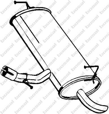 Bosal 145-261 глушитель выхлопных газов конечный на NISSAN QASHQAI / QASHQAI +2 (J10, JJ10)