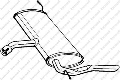 Bosal 227-035 глушитель выхлопных газов конечный на SEAT TOLEDO III (5P2)