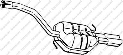 Bosal 233-155 глушитель выхлопных газов конечный на VW PASSAT (3C2)