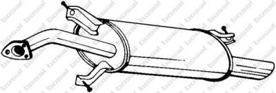 BOSAL глушитель задняя часть Volvo S40/V40 1.8i/2.0i 02-04 (235-165)