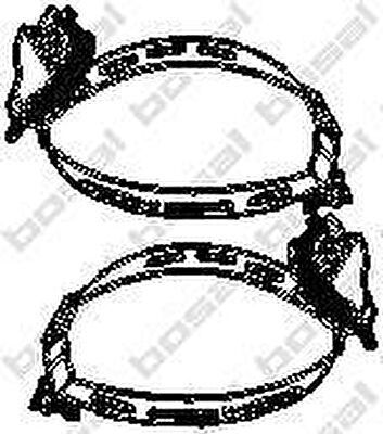 Bosal 254-980 кронштейн, система выпуска ог на 3 (E30)