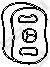 Bosal 255-024 резиновые полоски, система выпуска на OPEL ASTRA H (L48)