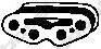 Bosal 255-501 резиновые полоски, система выпуска на FIAT PANDA (169)