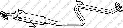 Bosal 283-163 средний глушитель выхлопных газов на TOYOTA COROLLA (_E9_)