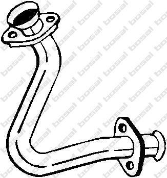 Bosal 737-519 труба выхлопного газа на RENAULT CLIO I (B/C57_, 5/357_)
