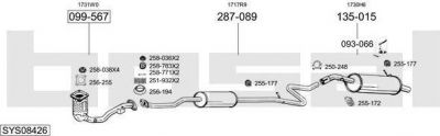 Bosal SYS08426 система выпуска ог на CITROEN C3 I (FC_)