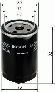 BOSCH Фильтр масляный VAG all models > 91 (0 451 103 318)