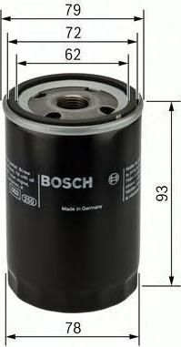 BOSCH Фильтр масляный FORD Foc/Mon 02-> (1250507, 0 451 103 363)