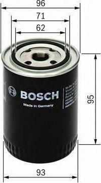 Фильтр масляный для а/м ГАЗ 406дв BOSCH