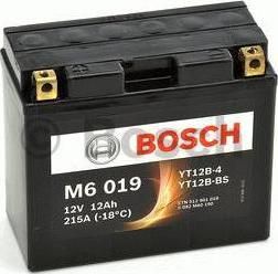 BOSCH МОТО АКБ M60 19 12V 12Ah 190A 151x70x131 /+-/ (Длина x Ширина x Высота) (0092M60190)