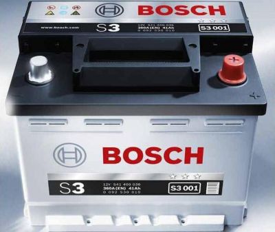 BOSCH АКБ S3 001 12V 41Ah 360A 207x175x175 /-+/ (Длина x Ширина x Высота) (41Ah, 0092S30010)