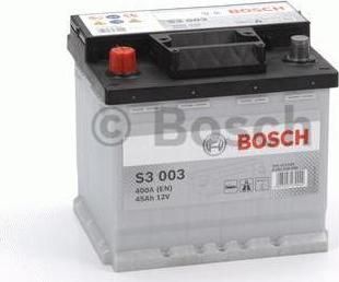 BOSCH АКБ 45Ач пусковой ток 400A 207x175x190 полярность прямая (0092S30030)