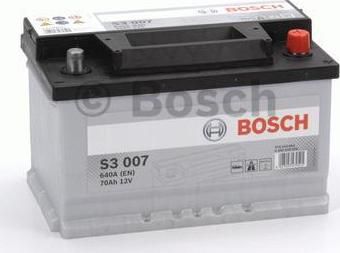 BOSCH АКБ S3 70Ah 640A 278x175x175 (-+) (70Ач, 0092S30070)