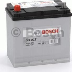 BOSCH АКБ S3 45Ah 300A 219x135x225 (+-) (45Ah, 0092S30170)