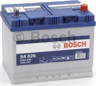 BOSCH Акб s4 70ah 630a 261x175x220 (-+) (70Ач, 0092S40260)