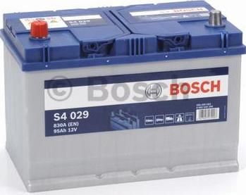 BOSCH АКБ S4 95Ah 830A 306x173x225 (+-) (95Ач, 0092S40290)